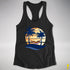 Philly LGBTQ Pride Hammock Summer Beach Sunset Racerback Tank - Black